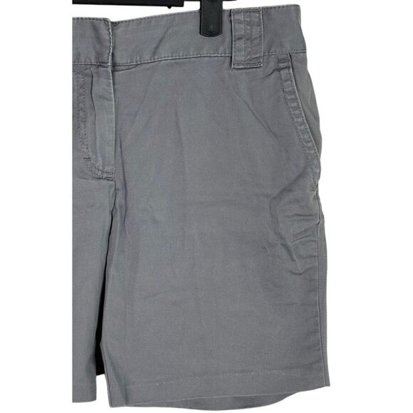 J. Crew Classic City Fit Twill Chino Flat Front 4 Pockets Casual Shorts 4 Grey - Picture 2 of 15